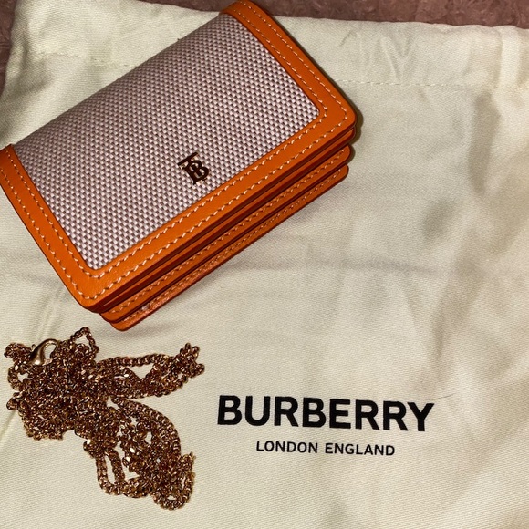 Burberry Jessie TB Two Tone Chain wallet - Picture 4 of 9